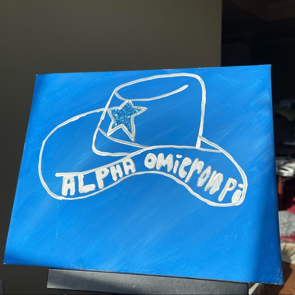 Alpha Omicron Pi painting